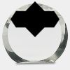 [CRY169] 4.5" Round Crystal Clock Thumbnail