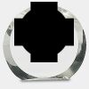 [CRY169] 4.5" Round Crystal Clock Thumbnail