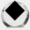 [CRY169] 4.5" Round Crystal Clock Thumbnail