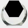 [CRY169] 4.5" Round Crystal Clock Thumbnail