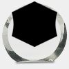 [CRY169] 4.5" Round Crystal Clock Thumbnail