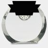 [CRY169] 4.5" Round Crystal Clock Thumbnail
