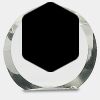 [CRY169] 4.5" Round Crystal Clock Thumbnail