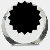 [CRY169] 4.5" Round Crystal Clock Thumbnail