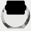 [CRY169] 4.5" Round Crystal Clock Thumbnail