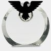 [CRY169] 4.5" Round Crystal Clock Thumbnail