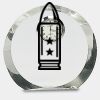 [CRY169] 4.5" Round Crystal Clock Thumbnail