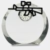 [CRY169] 4.5" Round Crystal Clock Thumbnail