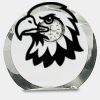 [CRY169] 4.5" Round Crystal Clock Thumbnail