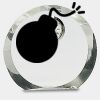 [CRY169] 4.5" Round Crystal Clock Thumbnail