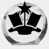 [CRY169] 4.5" Round Crystal Clock Thumbnail