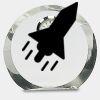 [CRY169] 4.5" Round Crystal Clock Thumbnail