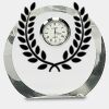 [CRY169] 4.5" Round Crystal Clock Thumbnail