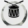 [CRY169] 4.5" Round Crystal Clock Thumbnail
