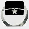 [CRY169] 4.5" Round Crystal Clock Thumbnail