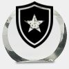 [CRY169] 4.5" Round Crystal Clock Thumbnail