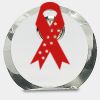 [CRY169] 4.5" Round Crystal Clock Thumbnail