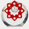 [CRY169] 4.5" Round Crystal Clock Thumbnail
