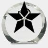 [CRY169] 4.5" Round Crystal Clock Thumbnail