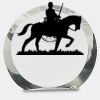 [CRY169] 4.5" Round Crystal Clock Thumbnail