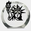 [CRY169] 4.5" Round Crystal Clock Thumbnail