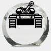 [CRY169] 4.5" Round Crystal Clock Thumbnail