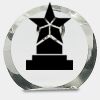 [CRY169] 4.5" Round Crystal Clock Thumbnail