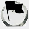 [CRY169] 4.5" Round Crystal Clock Thumbnail