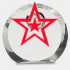 [CRY169] 4.5" Round Crystal Clock Thumbnail