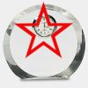 [CRY169] 4.5" Round Crystal Clock Thumbnail