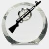 [CRY169] 4.5" Round Crystal Clock Thumbnail