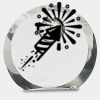 [CRY169] 4.5" Round Crystal Clock Thumbnail