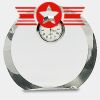 [CRY169] 4.5" Round Crystal Clock Thumbnail