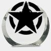 [CRY169] 4.5" Round Crystal Clock Thumbnail