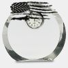 [CRY169] 4.5" Round Crystal Clock Thumbnail