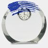[CRY169] 4.5" Round Crystal Clock Thumbnail