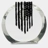 [CRY169] 4.5" Round Crystal Clock Thumbnail