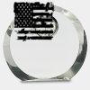 [CRY169] 4.5" Round Crystal Clock Thumbnail
