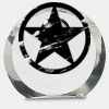 [CRY169] 4.5" Round Crystal Clock Thumbnail