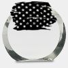 [CRY169] 4.5" Round Crystal Clock Thumbnail