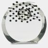 [CRY169] 4.5" Round Crystal Clock Thumbnail
