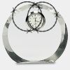 [CRY169] 4.5" Round Crystal Clock Thumbnail