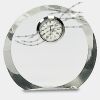 [CRY169] 4.5" Round Crystal Clock Thumbnail