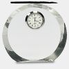 [CRY169] 4.5" Round Crystal Clock Thumbnail