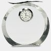 [CRY169] 4.5" Round Crystal Clock Thumbnail