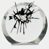 [CRY169] 4.5" Round Crystal Clock Thumbnail