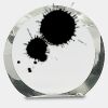 [CRY169] 4.5" Round Crystal Clock Thumbnail