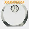 [CRY169] 4.5" Round Crystal Clock Thumbnail