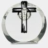 [CRY169] 4.5" Round Crystal Clock Thumbnail