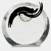 [CRY169] 4.5" Round Crystal Clock Thumbnail